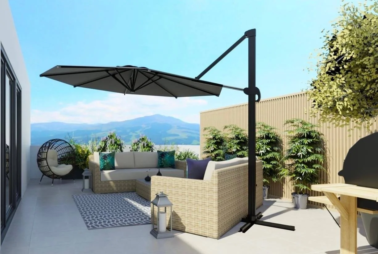 Visuels 3D d'une terrasse